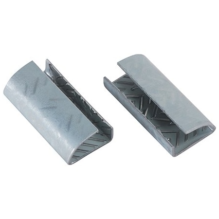 Bsc Preferred 5/8'' Serrated Open/Snap On Polyester Strapping Seals, 1000PK BUY00025870